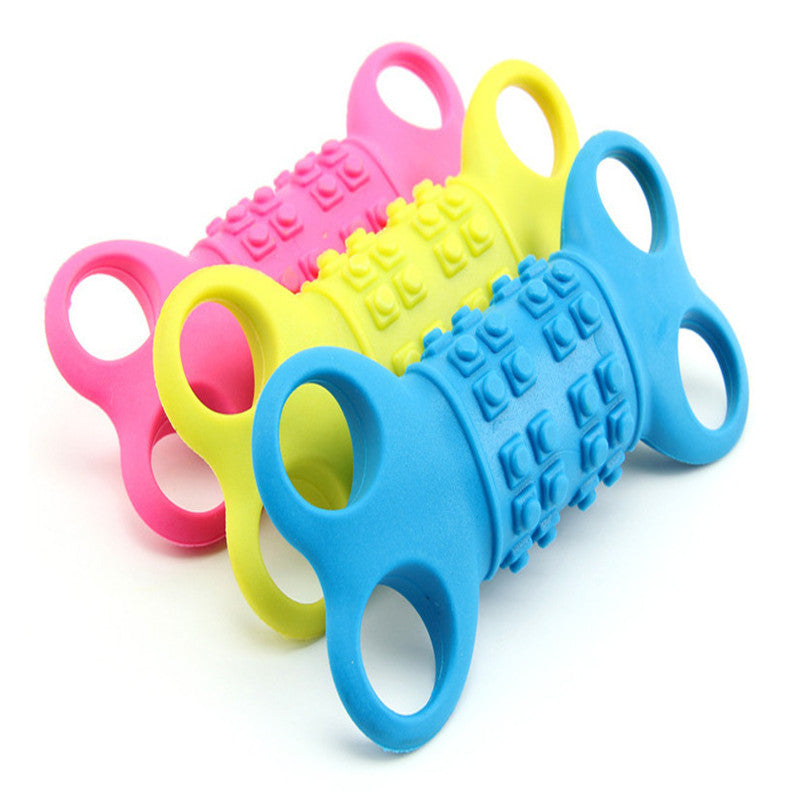 Durable Four-Hole Bone Biting Toy for Dogs